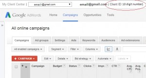 How to find your AdWords account number